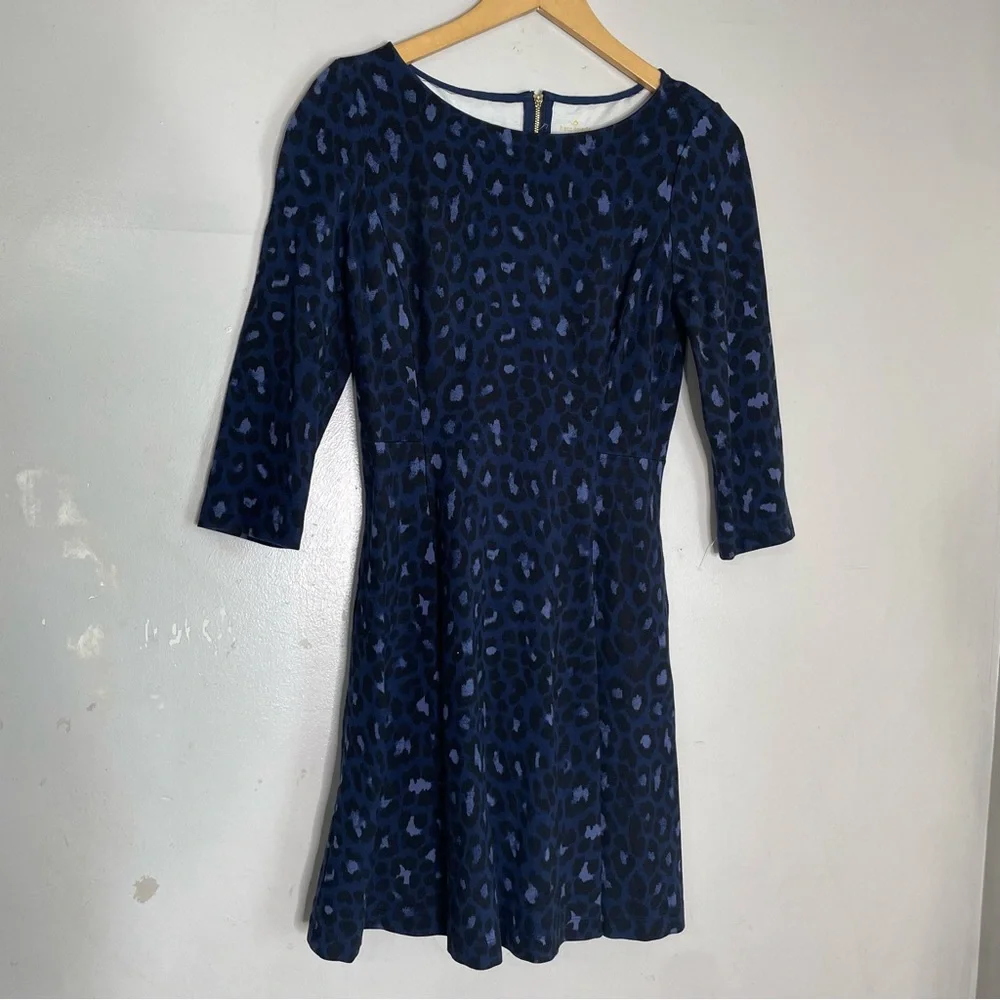 Kate Spade Broome Street Leopard Ponte Dress Size 8